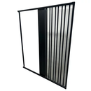 Box Para Banheiro de PVC Sanfonado Frontal BCF Preto