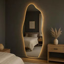 Espelho Orgânico Com LED Decorativo Moderno