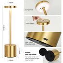 Luminária de Mesa Touch Luxuosa 3 em 1
